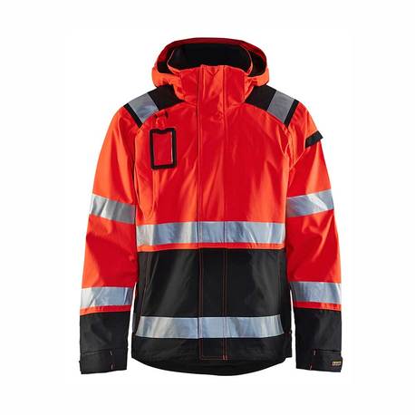 BLÅKLÄDER Highvis kuoritakki huomiopunainen/musta